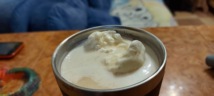 латте с мороженным