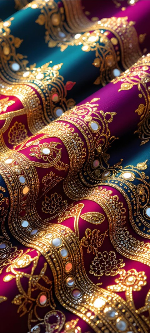 Purple, Silk, Motif