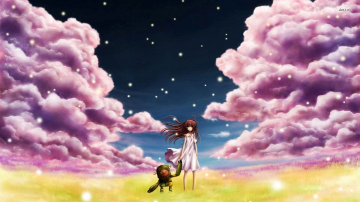 Little girl & robot