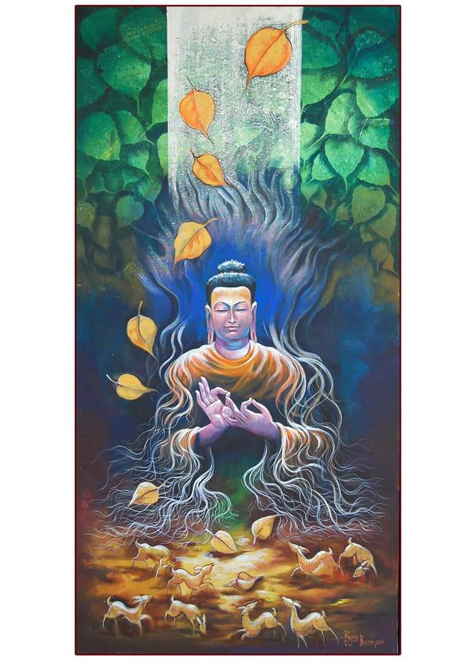 Lord Budha painting 2
