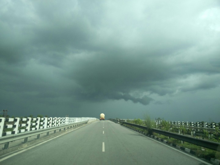black clouds
