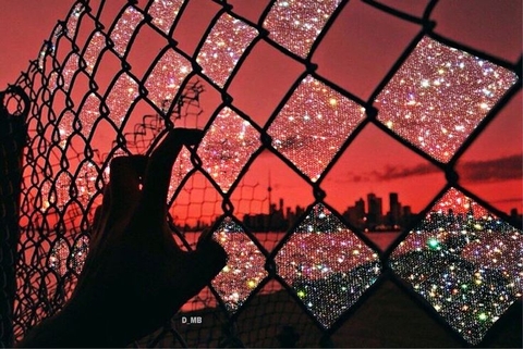 papéis de parede Fence, triangle