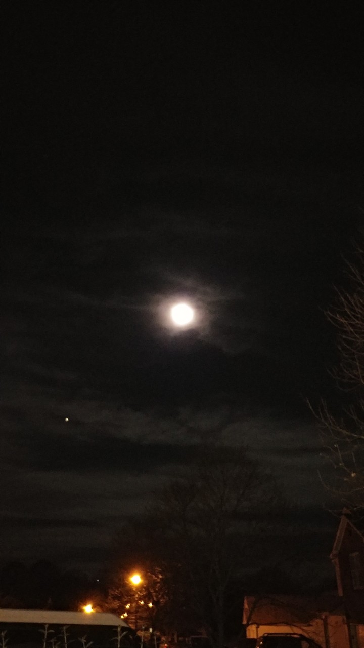 Moon light star less night
