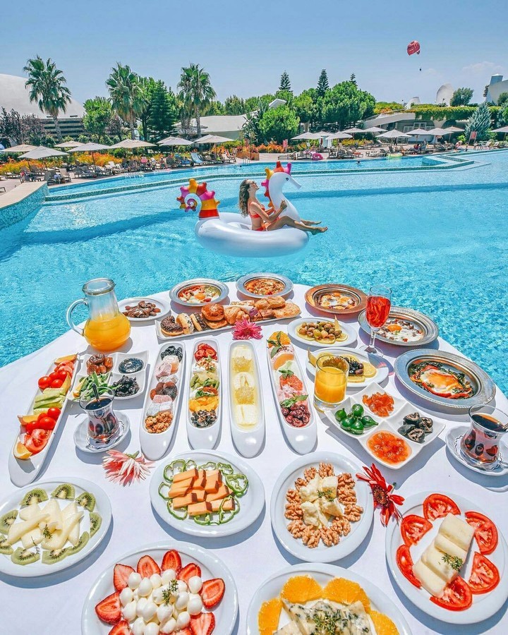 food pool party