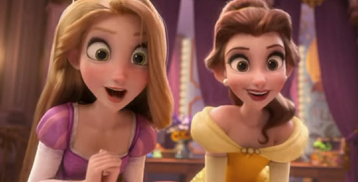 with Disney's princesses