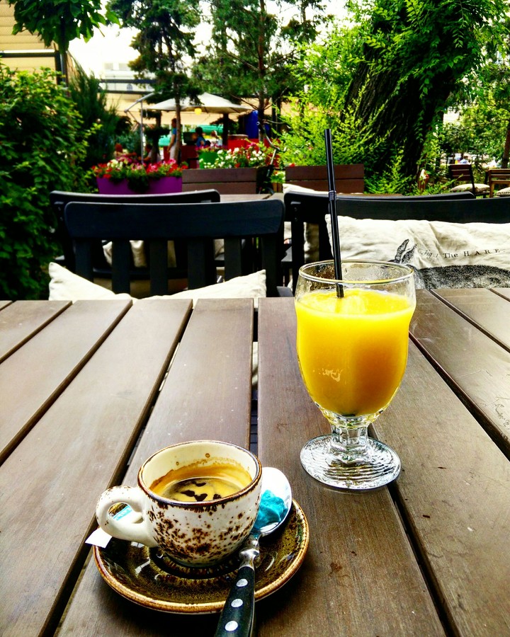 Have a breakfast in summer's restaurant