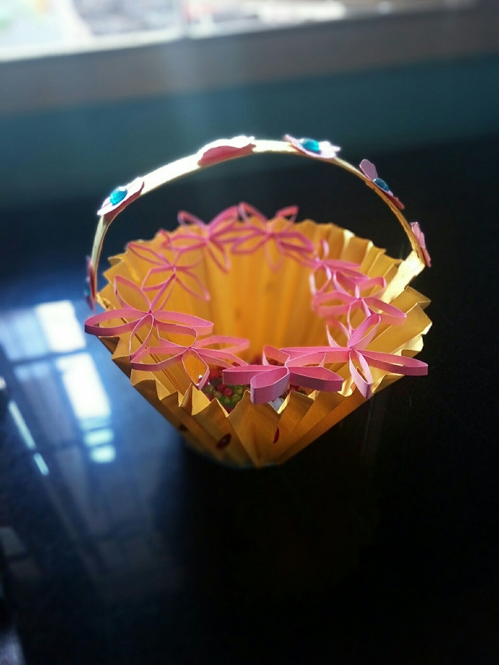flowers paper pot