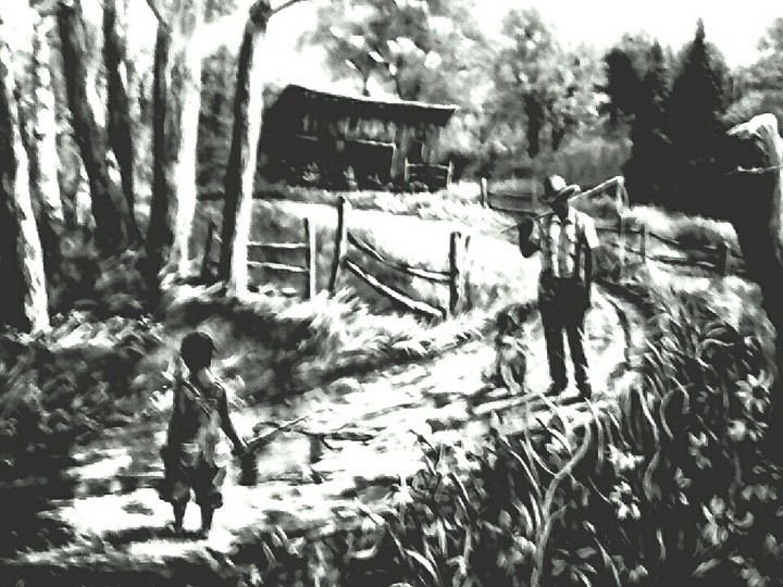 BW countryside