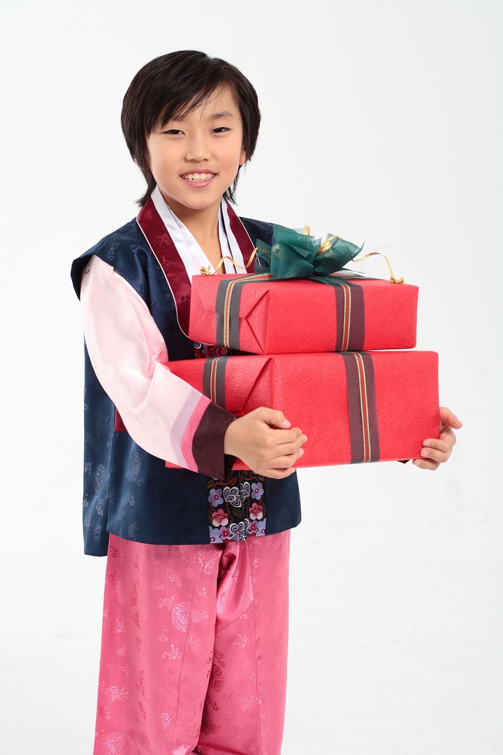 Family in Korean Dress