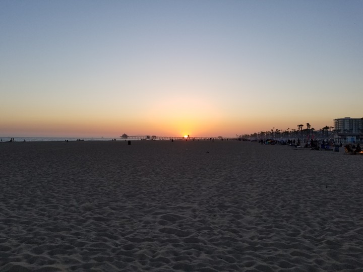 Sunset at Huntington Beach