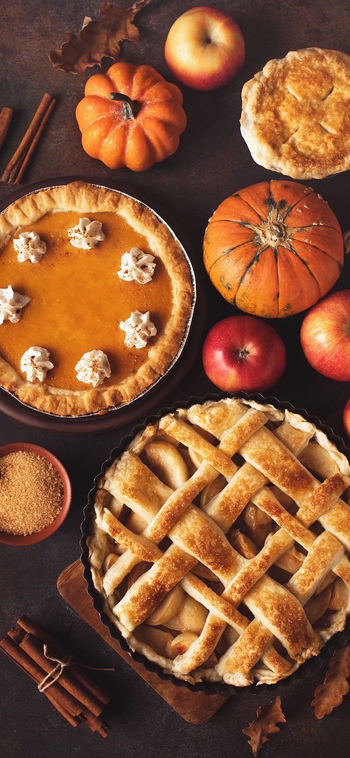 PUMPKIN PIE AND APPLE TART
