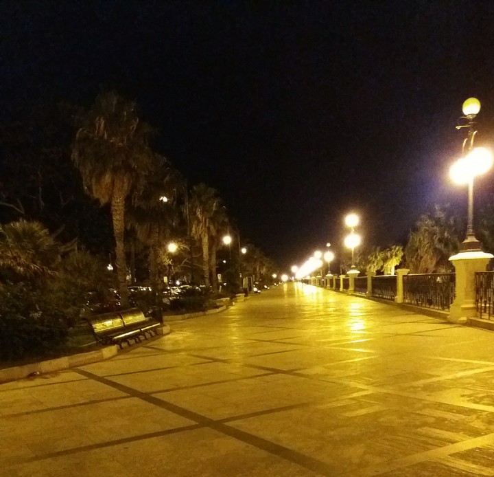 long beach by night