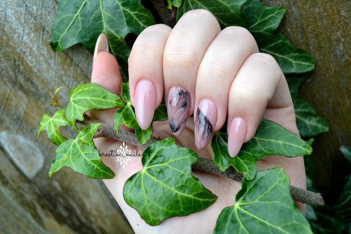 all hand painted gel polish.  Instagram @krestikc_nails