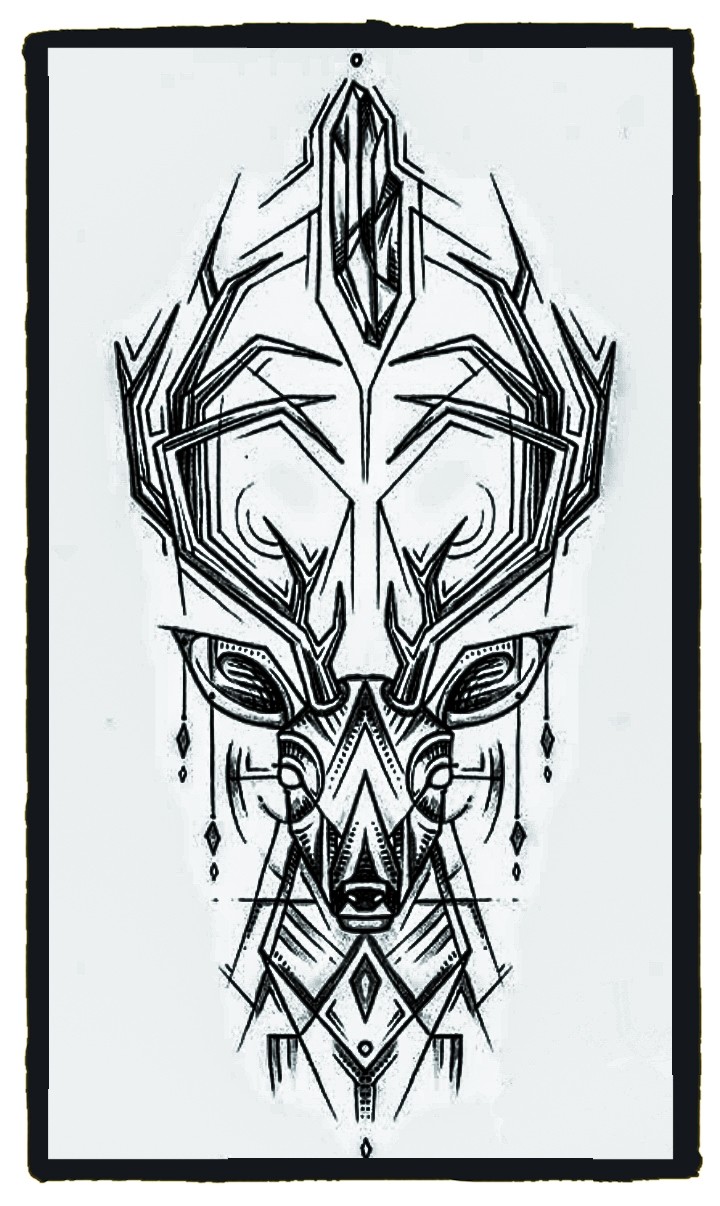 geometric deer