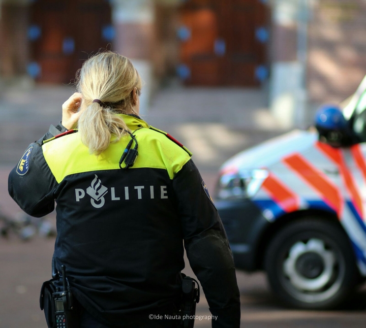 Dutch riot police officer in Amsterdam