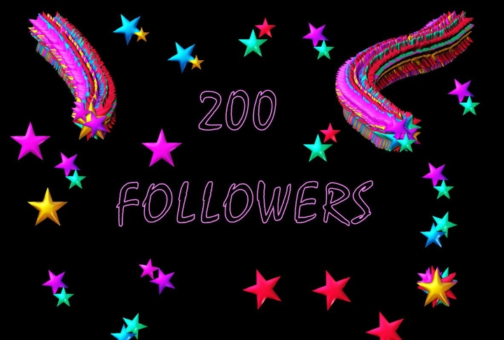 OMG  200 FOLLOWERS