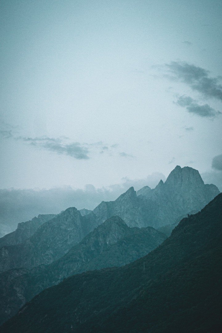 the grey mountains