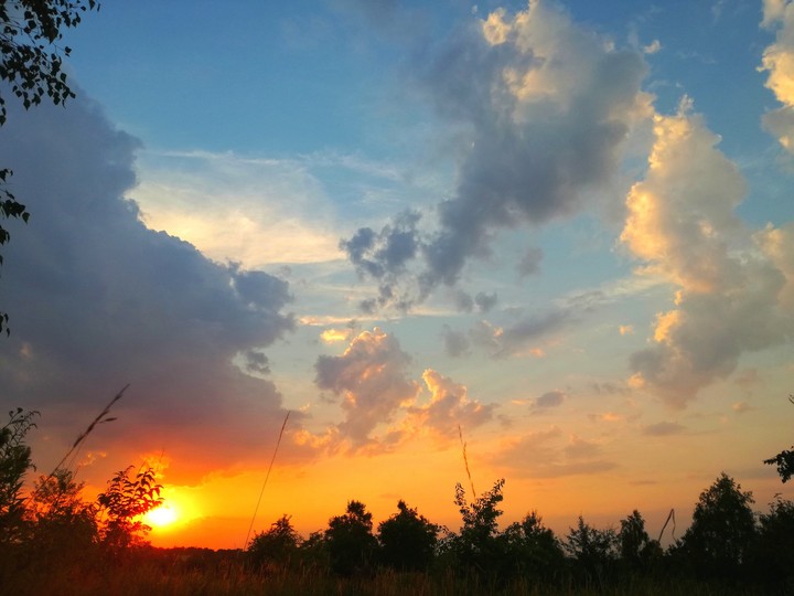 #sky #sunny #sunset #clouds