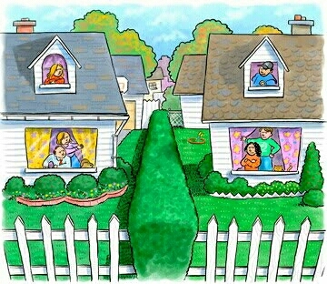 angry neighbours...