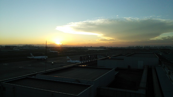 Evening at Toyko international airport