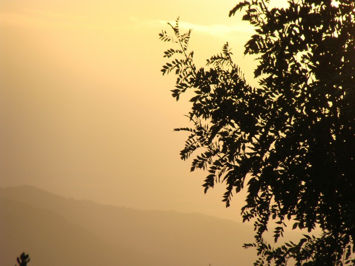 coucher de soleil en kabylie