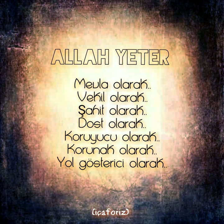 Allah yeter