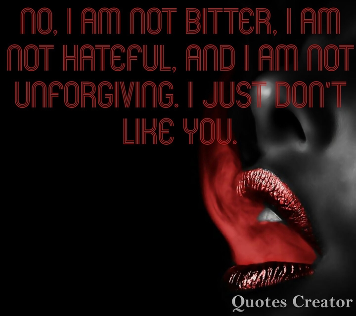 Just Don't Like You