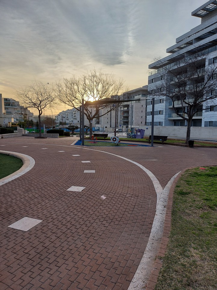 Sunrise on the playground