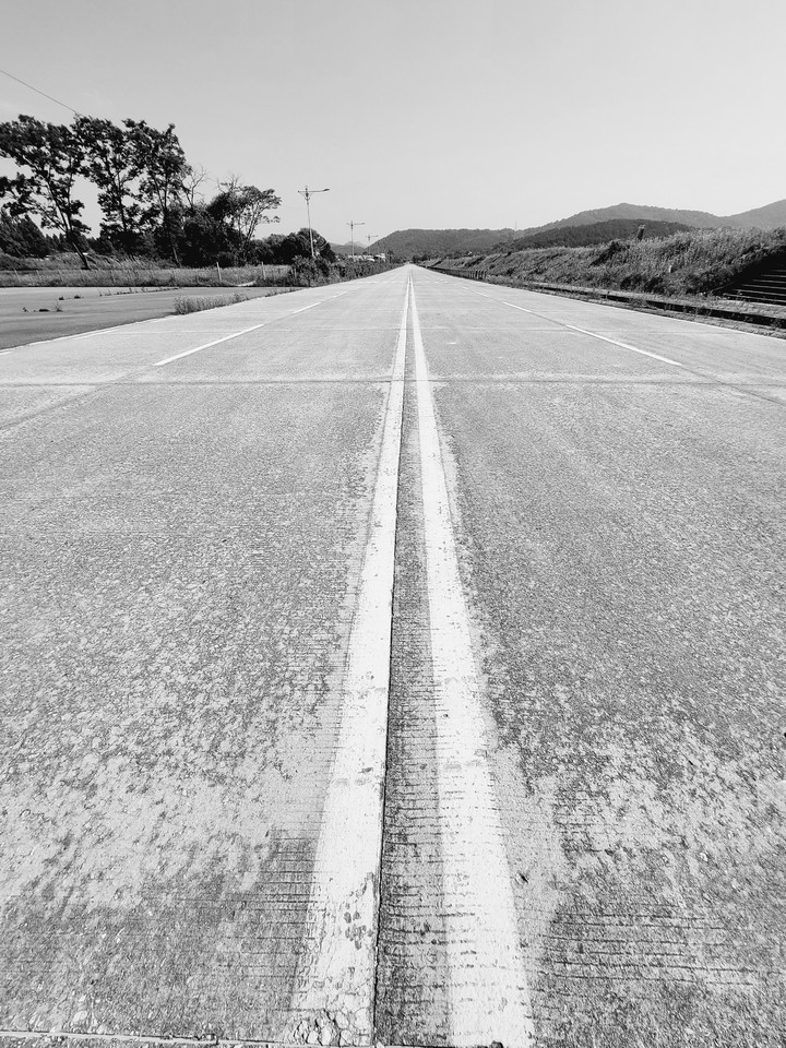 empty road.