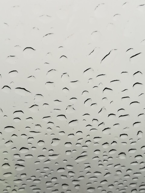 Drops on glass