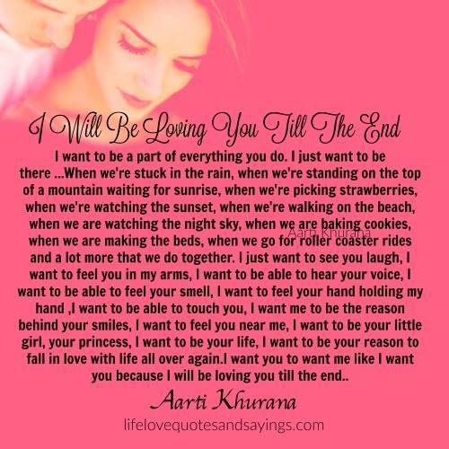 til the end