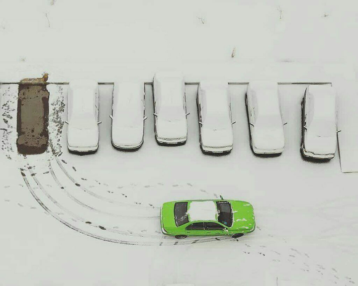 snowing day