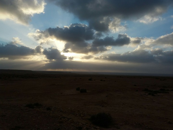 Hiding sun
