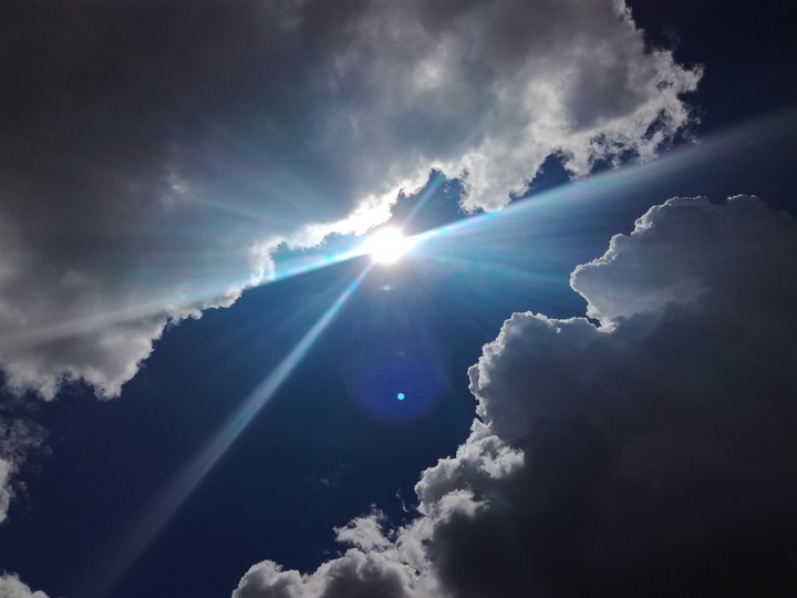 Sun and cloud