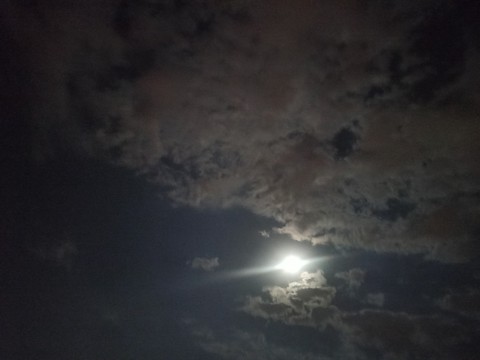space, moonlight Hintergrundbilder