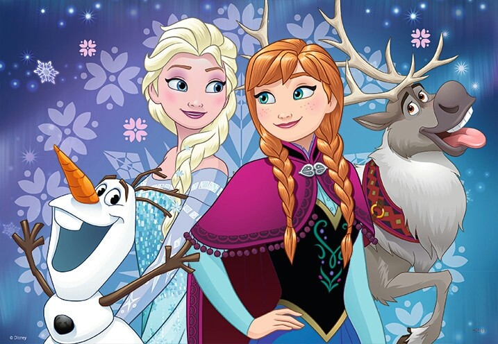 Elsa, Anna, olaf and Sven frozen