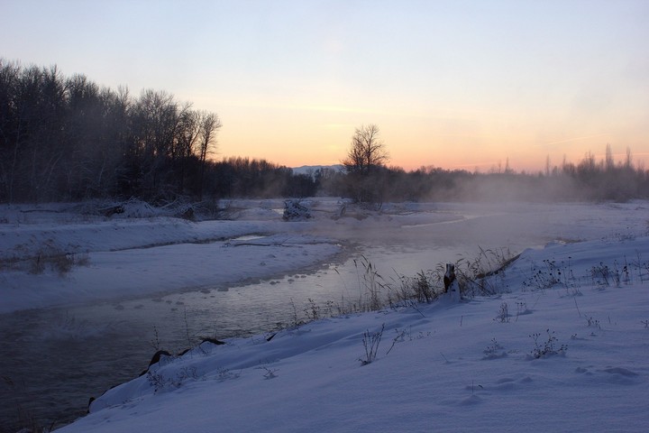 fog over the river