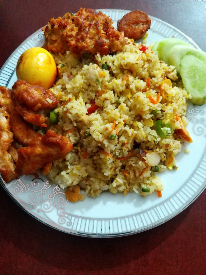 fried rice & crispy chicken