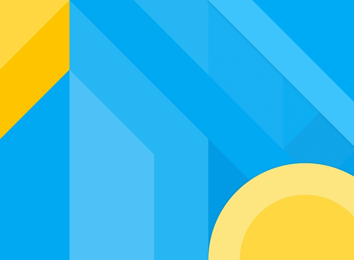 Yellow on light blue