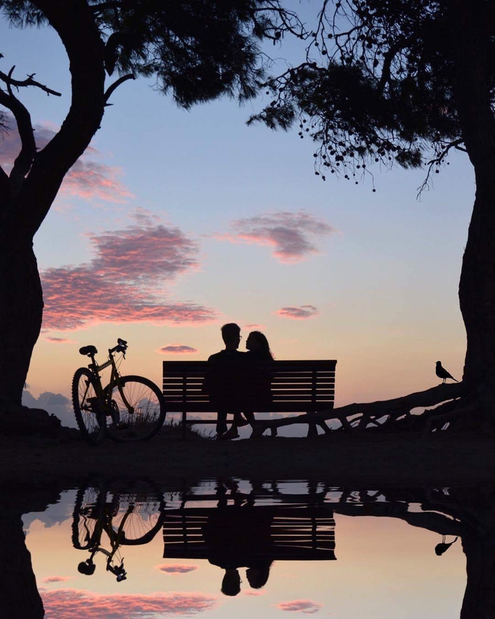 couple in sunset