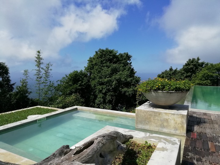 swimming pool on the hill