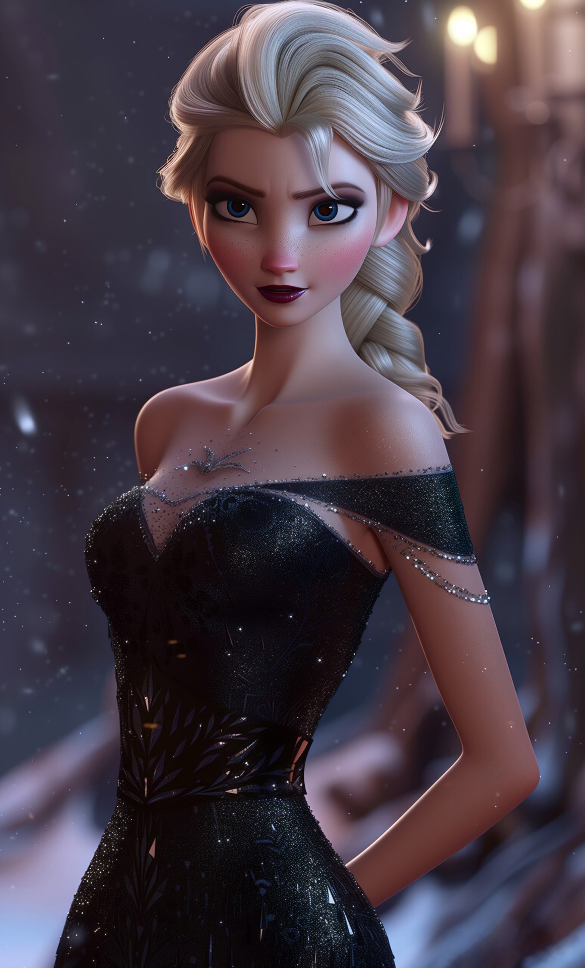 ELSA'S BLACK ELEGANCE