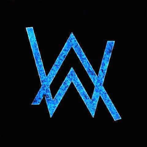 Alan Walker logo blue