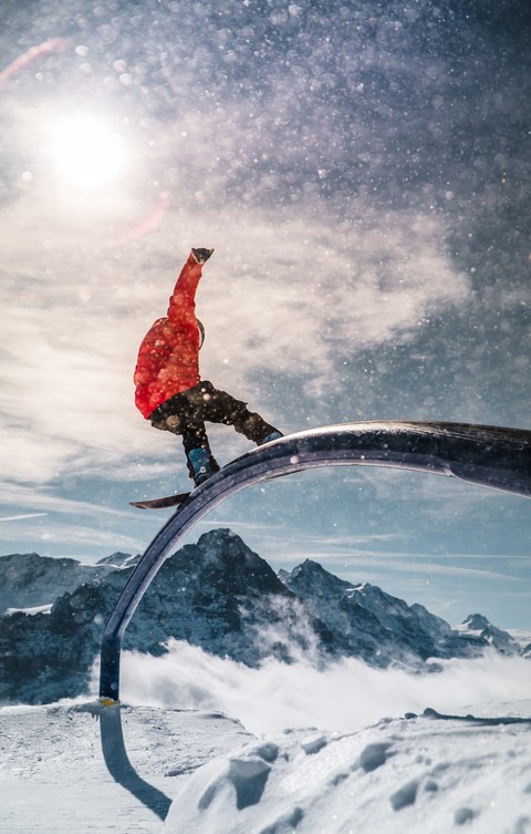 шпалери jumping, Snowboarding