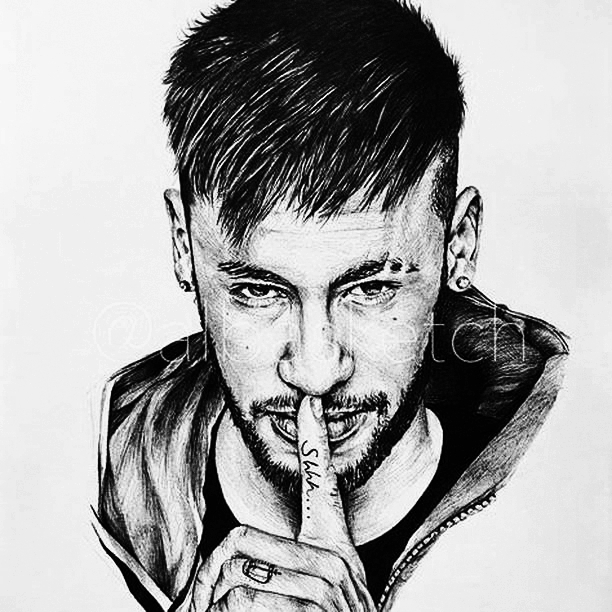 Sketch of Neymar
