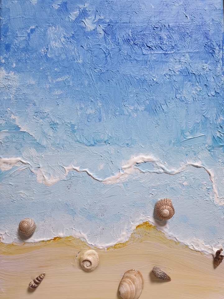바다 11살 딸이 그린 그림