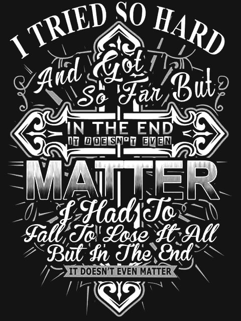 in the end