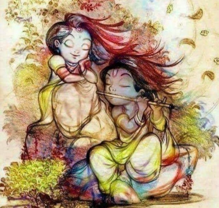 Radha with Krishna