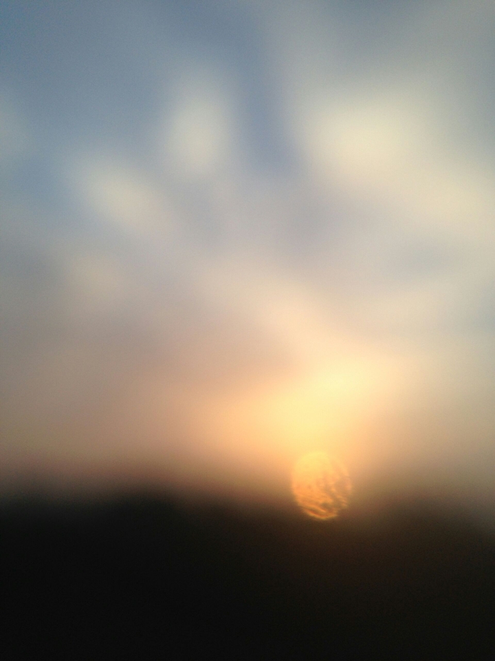 blur of sun