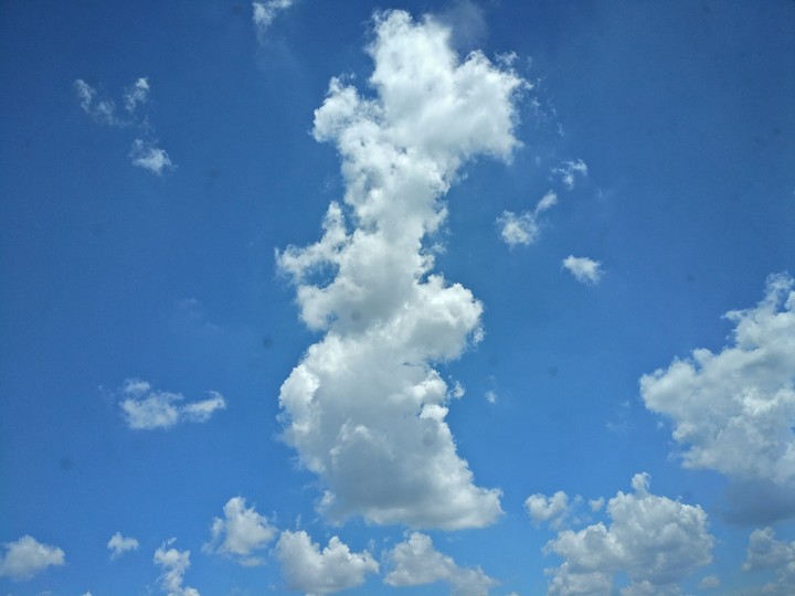 cloud behind the window